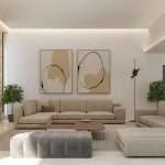 Luxe woonkamer met comfortabele banken