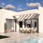 Moderne witte villa met zwembad en terras